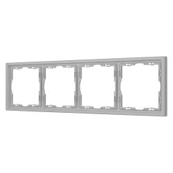 Рамка пластиковая FRM-NOBE-SFPL-4-IS (Arlight, Никель) 059461