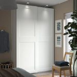 Шкаф-купе - IKEA PAX/GRIMO/ПАКС/ГРИМО ИКЕА, 150x66x236 см, белый