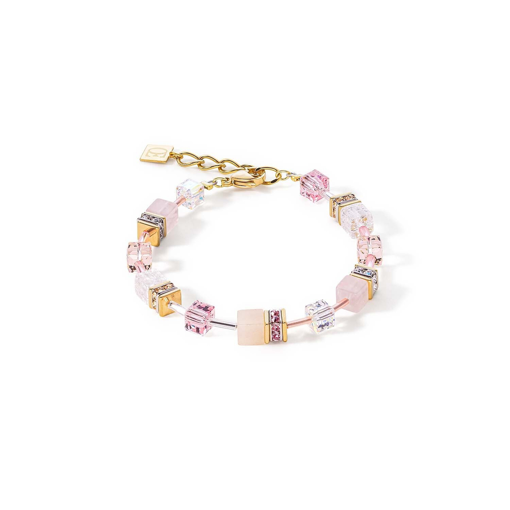 Браслет Coeur de Lion Light Rose 4605/30-1920 цвет розовый, прозрачный