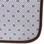 Набор для ванной и туалета 3 пр. «Flo» ( 2 коврика 50*80+50*40, 1 чехол на крышку унитаза)коричн