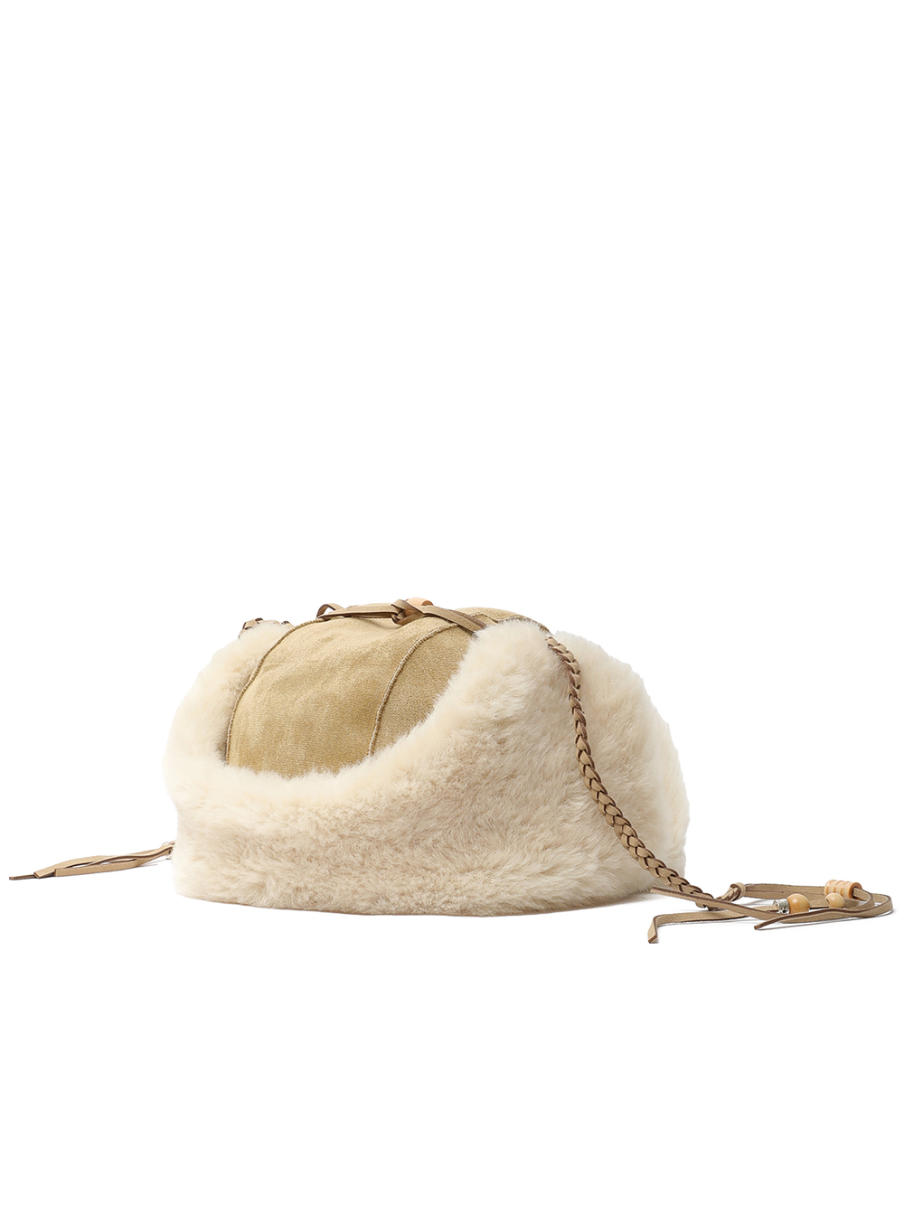 Шапка Braided Shearling Trapper