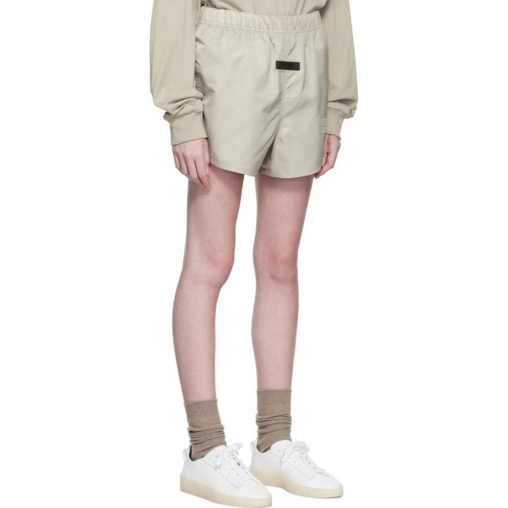 Шорты Fear of God Essentials FW22 Nylon Running Shorts Smoke Logo, FOG-FW22-383