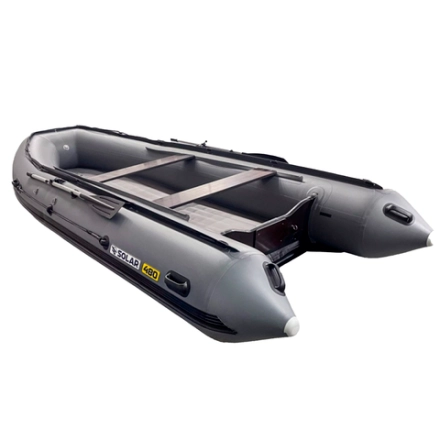 Лодка ПВХ Solar Максима-480К серый