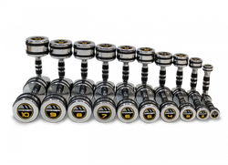 Комплект хромированных гантелей 10 пар от 1 до 10 кг HD51D5B-1-10
