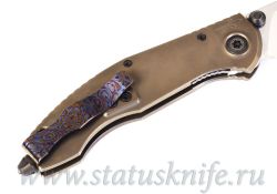 Нож CKF Sokosha One-Off (полированный дамаск, оранжевый карбон)фотография - 6