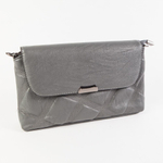 Маленький стильный женский повседневный клатч сумочка серый цвета из экокожи Dublecity DC805-5 Grey