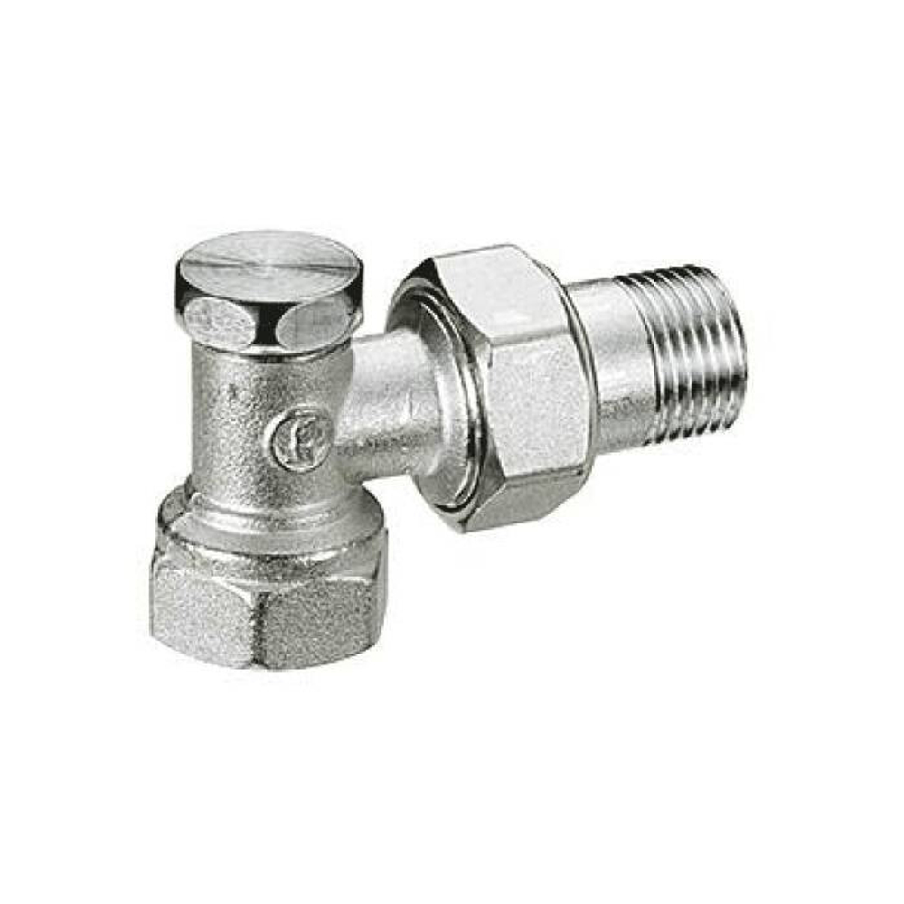 Клапан запорный для радиатора R16D2 Ду 20 Ру16 ВР угловой Giacomini R16DX004