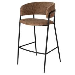 Стул барный Helning, мягкий шенилл, светло-коричневый