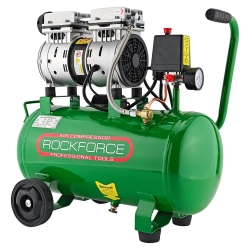 Компрессор поршневой безмасляный с прямым приводом ( 0.75кВт, 8 бар,ресивер 24л, 105л/м, 1380 об/мин, 220В, медная обмотка электродвигателя) RockForce##Rock FORCE RF-20/24I