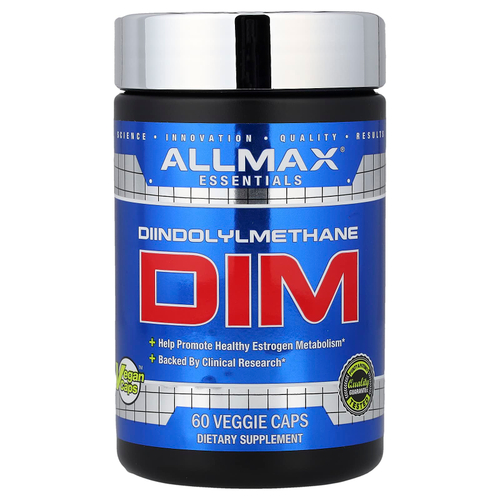 ALLMAX, Essentials, DIM, 60 растительных капсул (100 мг в 1 капсуле)