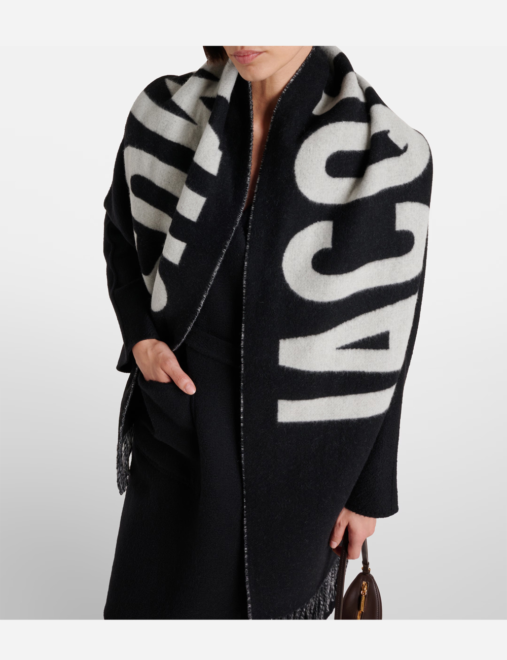 Шарф Jacquemus Logo Virgin Wool Scarf Black