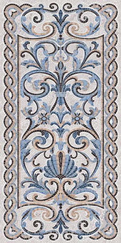 Керамогранит Ковер SG590902R Мозаика синий декорированный лапп.