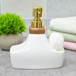 Диспенсер для моющего средства с губкой "Tropical", фарфор