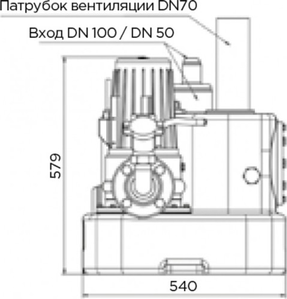 Установка канализационная SFA CUBIC1GRSE71.4T