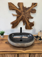 Раковина из речного камня RS-65895 65х40х15 из натурального камня