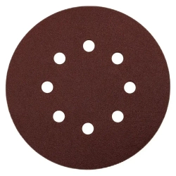 Круг шлифовальный D 125 мм P 80 на липучке 10 шт 8 отверстий