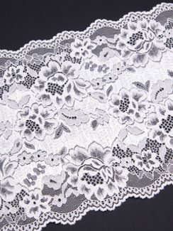 03-208 Кружево эластичное 22 см, айвори 004