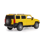 Модель 1:24 Hummer H3, желтый, откр. передние и задняя дверь, капот, свет, звук