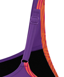 Купальник для плавания Line Purple, нейлон