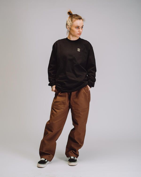 Лонгслив черный - фото 2