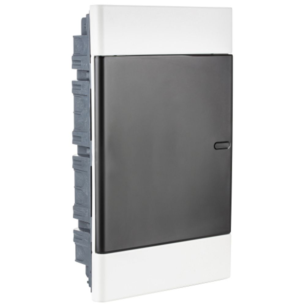 Корпус пластиковый встраиваемый ЭРА TREND ЩРВ-П-36 IP40 прозрачная крышка белый | Корпуса пластиковые