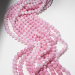 Хрустальные бусины, оттенок "Роза", 8мм, шар, микроогранка