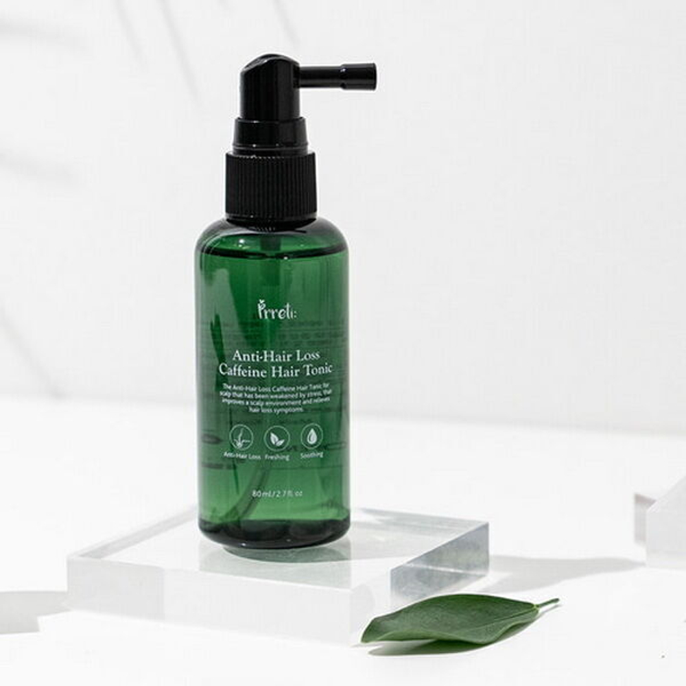 Тоник с кофеином против выпадения волос Prreti Anti-Hair Loss Caffeine Hair Tonic, 80мл