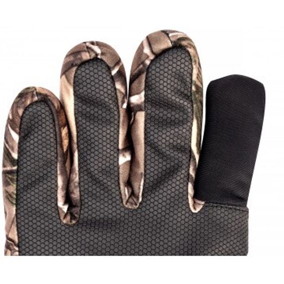 Перчатки Helios охотничьи утепленные КМФ лес р. L