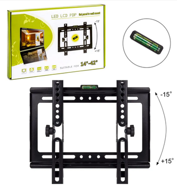 Кронштейн для ТВ универсальный, наклонный 14"-42" KT01