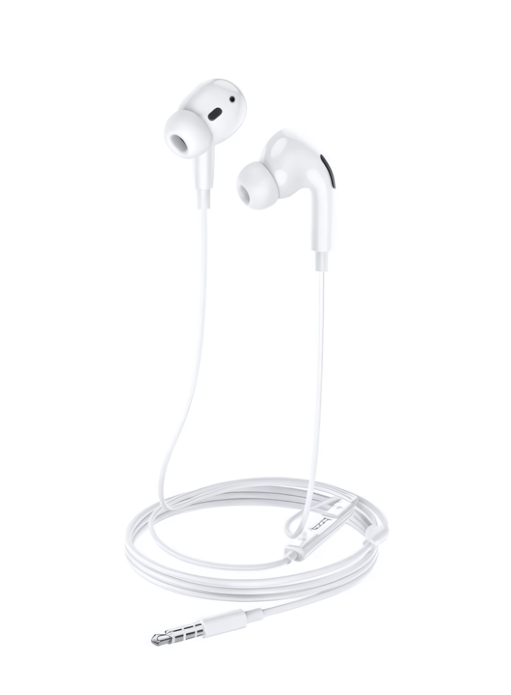 Гарнитура HOCO M1 Pro, вакуумные, разъем Lightning, BT5.0 микрофон, кабель 1.2 м White