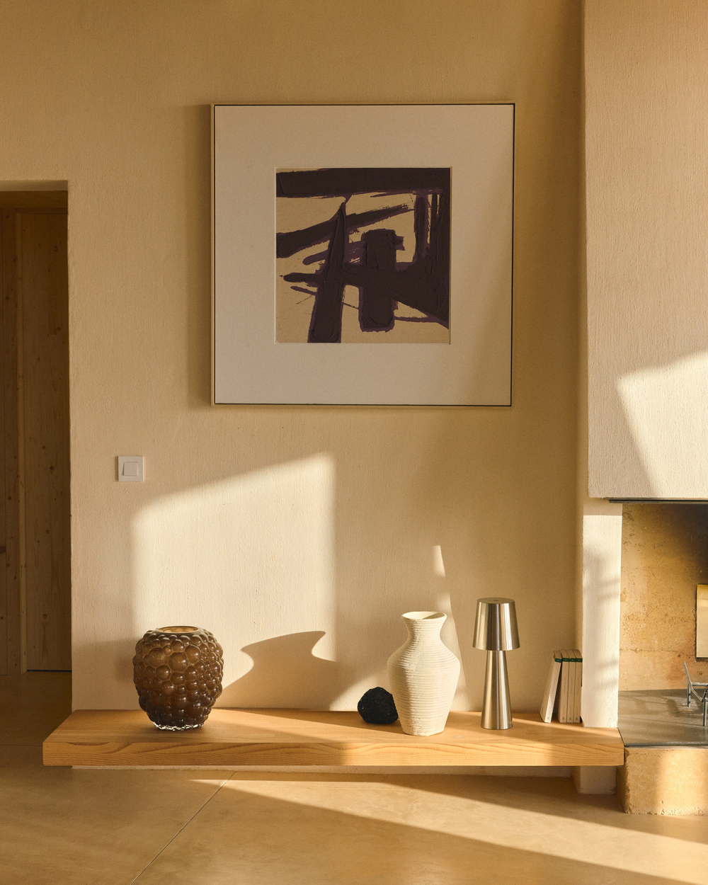 Ваза Mure из коричневого стекла, 30 см