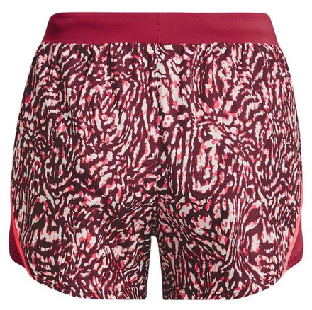 Женские теннисные шорты Under Armour Women's Under Armour Fly By 2.0 Printed Short - black rose/penta pink