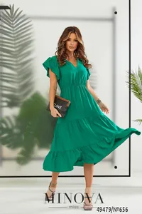 Платье 656-зеленый Minova
