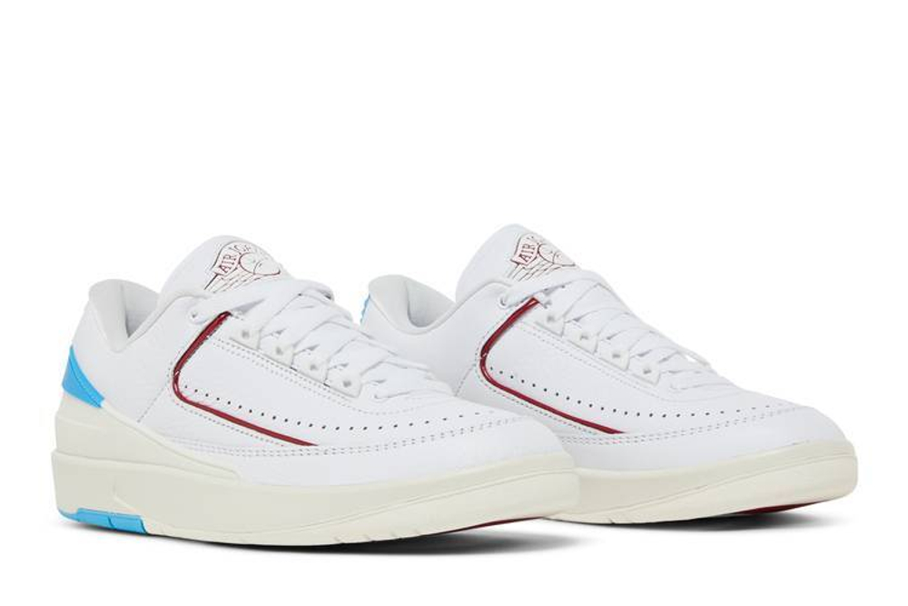 Кроссовки Jordan Air Jordan 2 Low "Gym Red And Dark Powder Blue" (Женская размерная сетка)