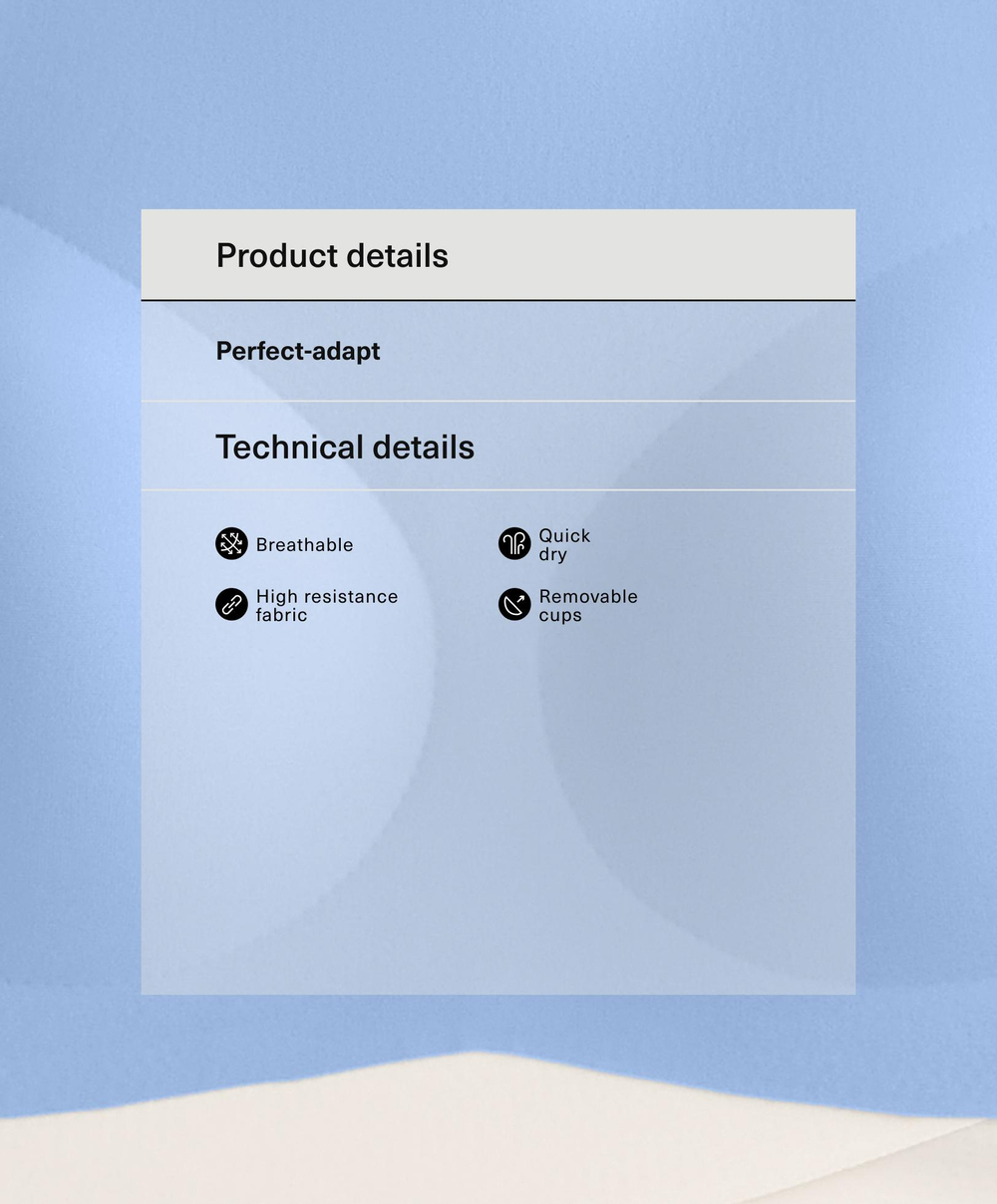 Oysho Топ-майка Perfect-Adapt, лавандово-голубой