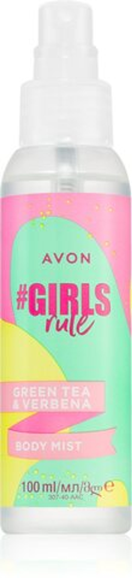 Avon #GirlsRule Green Tea & Verbena - освежающий спрей для тела /   100  ml  / GTIN 2800018754807