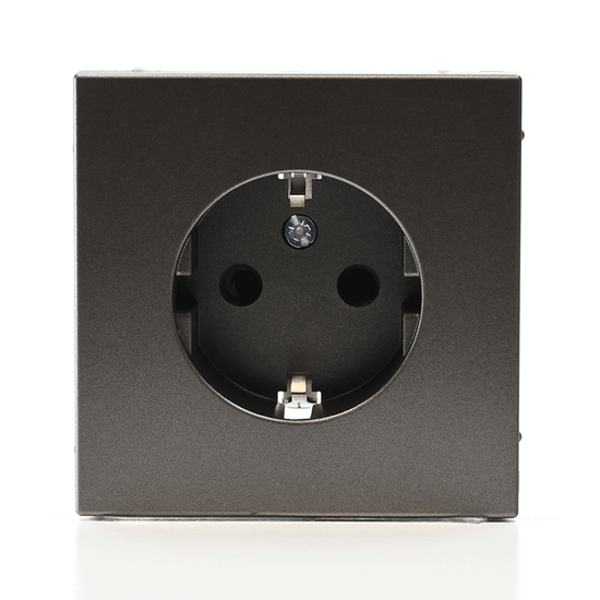 Розетка ArtGallery 16А с заземл. защ. шторки механизм мокко SE GAL000645