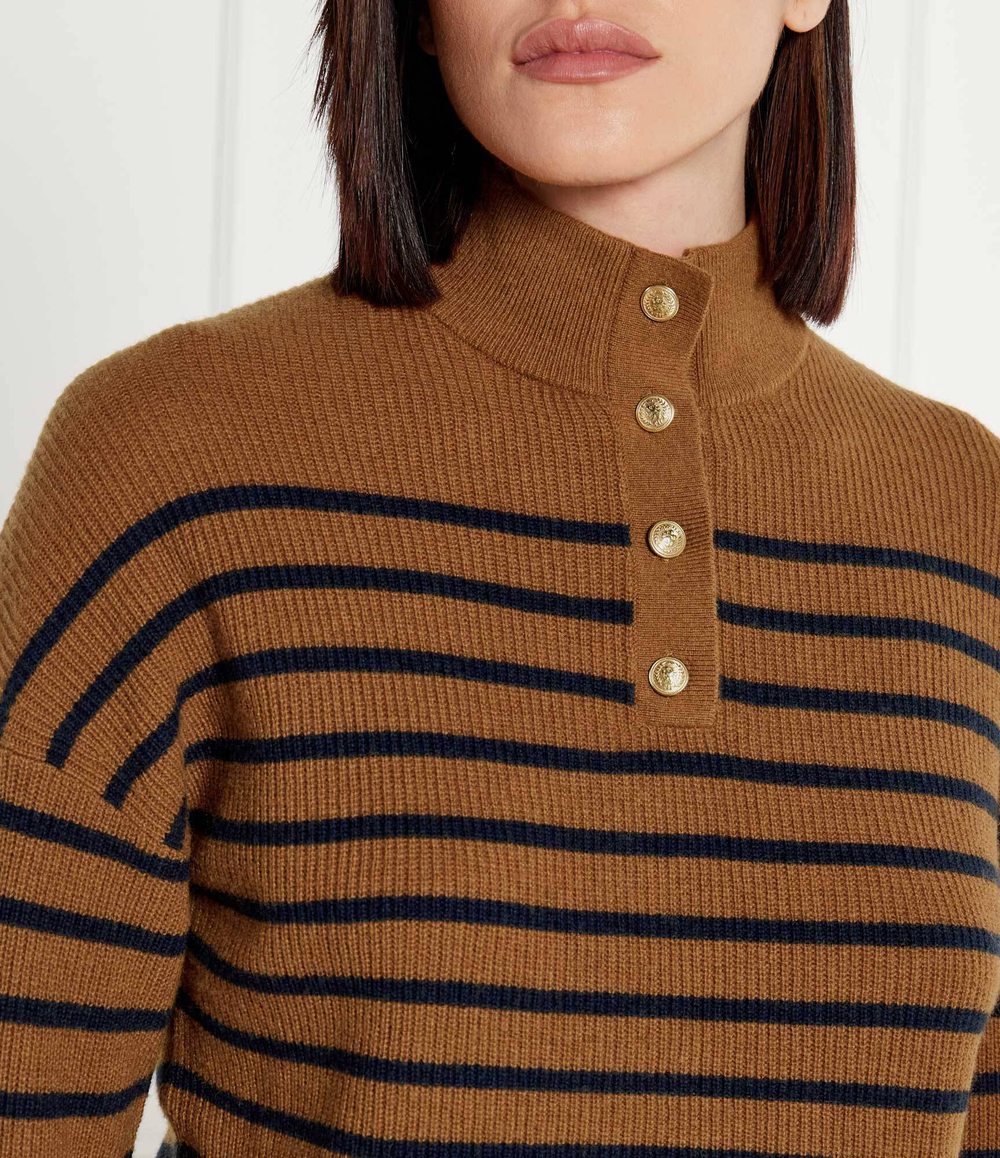 Шерстяной свитер Tommy Hilfiger - коричневый(WW0WW44981)