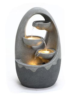 Waterfall Фонтан декоративный Uovo с подсветкой