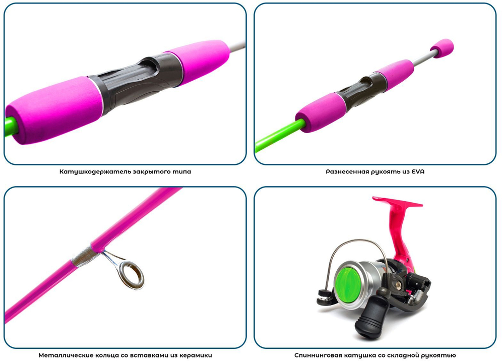 Набор для рыбалки детский: удилище с катушкой River Band Spin Combo 1