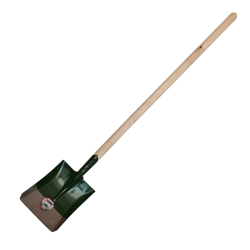 ЛОПАТА СОВКОВАЯ СТАЛЬНАЯ 900ГР ЗЕЛЕНЫЙ С ЧЕРЕНКОМ