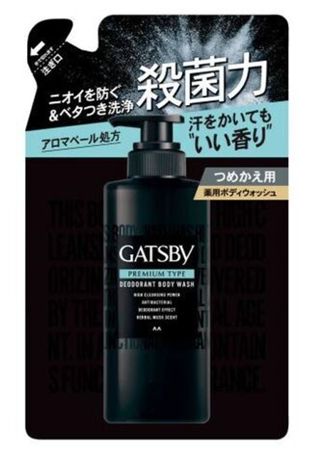 Гель для душа с антибактериальным эффектом Mandom Gatsby Premium Type Medicinal Deodorant Body Wash, 320мл