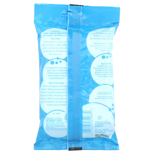 Dr. Brown's, Салфетки для пустышек и бутылочек, без отдушек, 40 салфеток