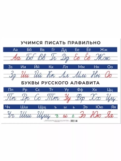 Плакат А2 "Учись писать правильно"