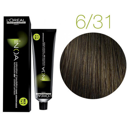 L'Oreal Professionnel Inoa 6.31 Темный блондин золотисто-пепельный 60мл