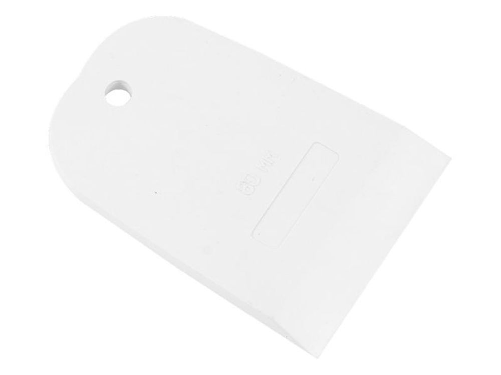 Шпатель резиновый белый, 60мм, 12-2-110