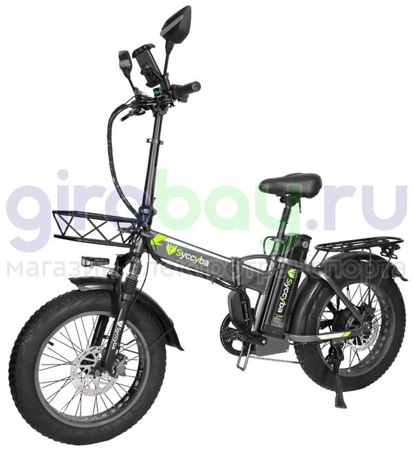 Электровелосипед Syccyba F10 Pro 2025 года (48V/15Ah) - Серый обод фото №1