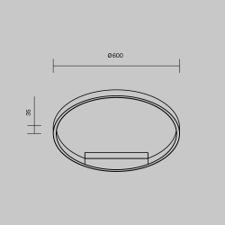 Потолочный светильник Maytoni MOD058CL-L35BSK