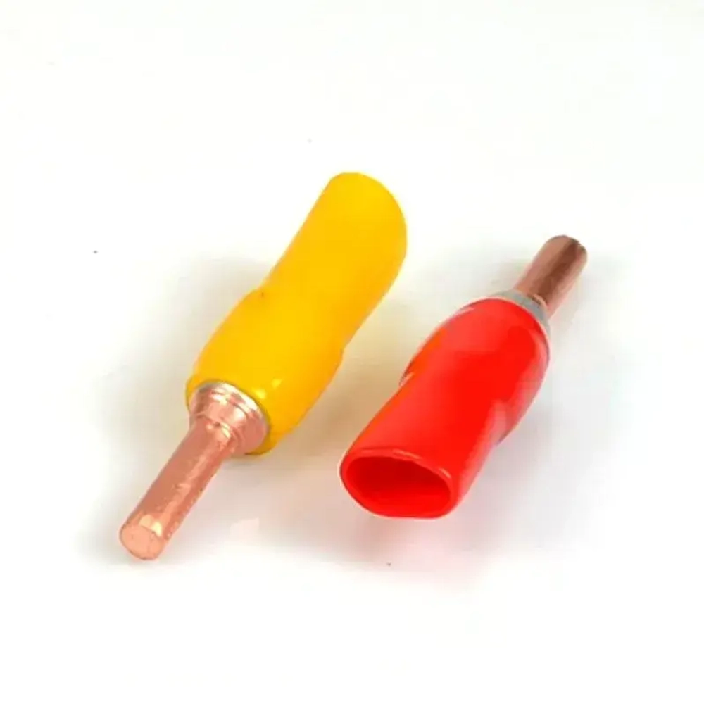 Кабельный наконечник штыревой алюмо-медный НШАМ для СИП кабеля GTLA комплект 5 шт. + 5 изоляционных колпачков