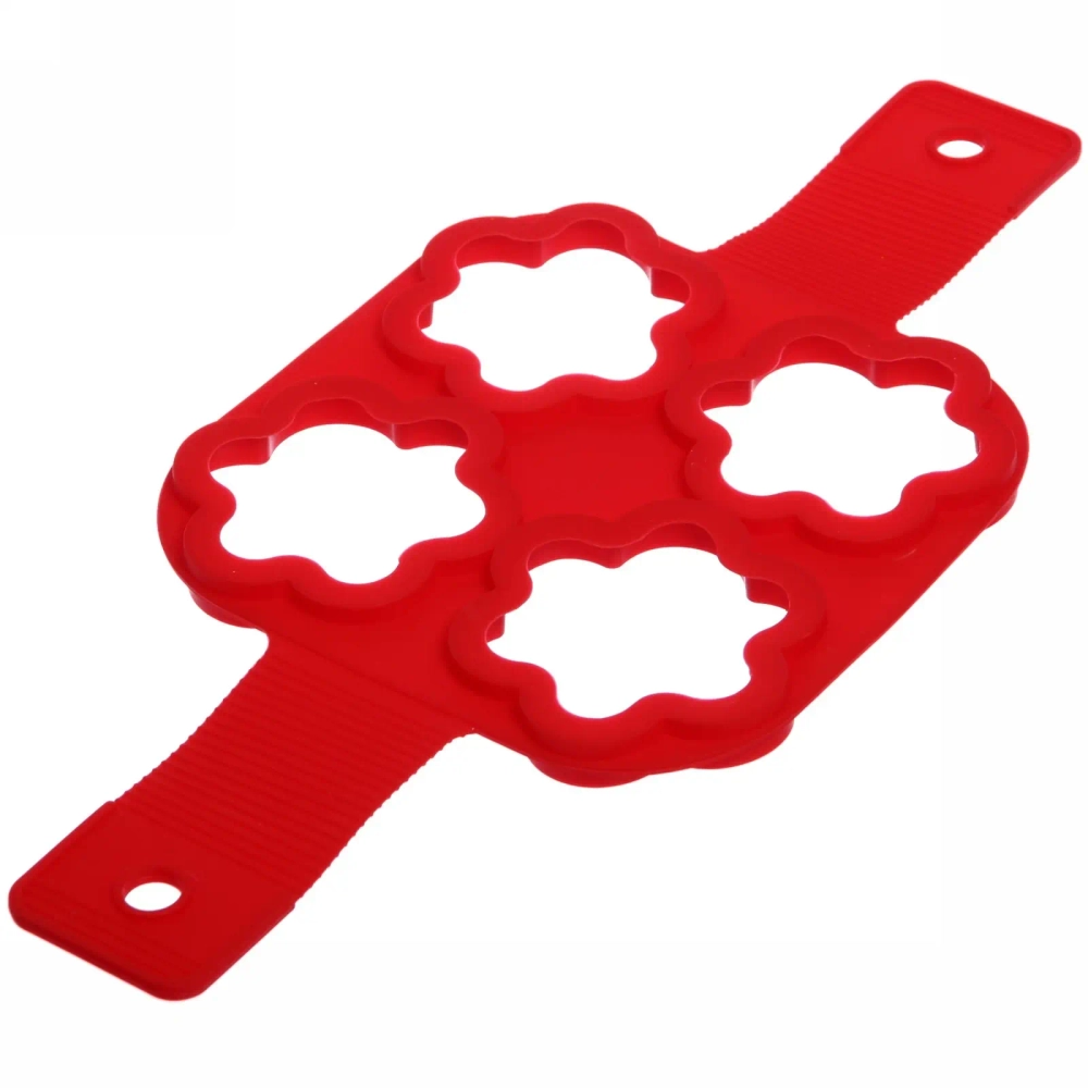 Форма силиконовая для панкейков 4шт цветочки